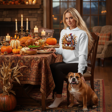 White Bulldog Turkey Hoodie Lifestyle