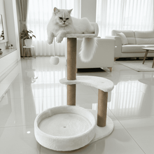Luxury Cat Tree With Scratching Posts - Easy To Assemble, Wooden Fiber Structure, Suitable For Cats. - Purrfect Pet Haven