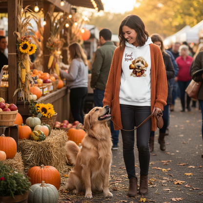 White Feast Doodle Hoodie Thanksgiving Lifestyle