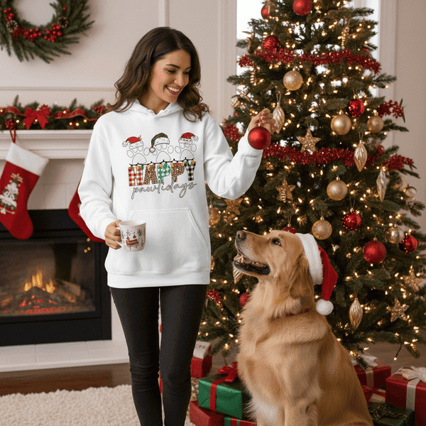 Pawlidays Hoodie - Cute Christmas Pet Lover Sweatshirt - Purrfect Pet Haven