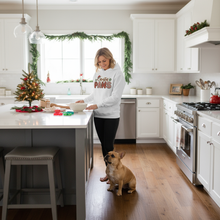 White Santa Paws Hoodie Lifestyle